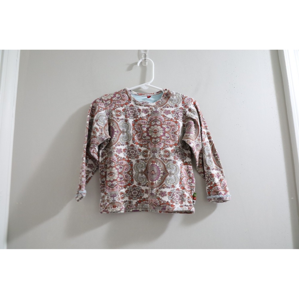 OIlily Girls Long Sleeve Crew Neck Paisley Print Top Shirt Size‎ 2